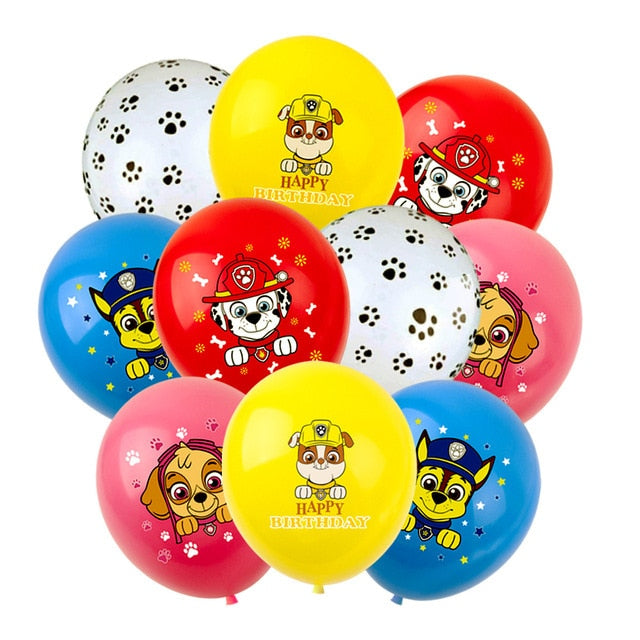 Lot de Ballons Pat Patrouille