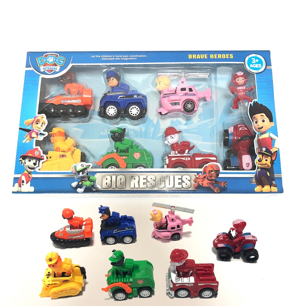 Pack de 7 Jouets Pat Patrouille