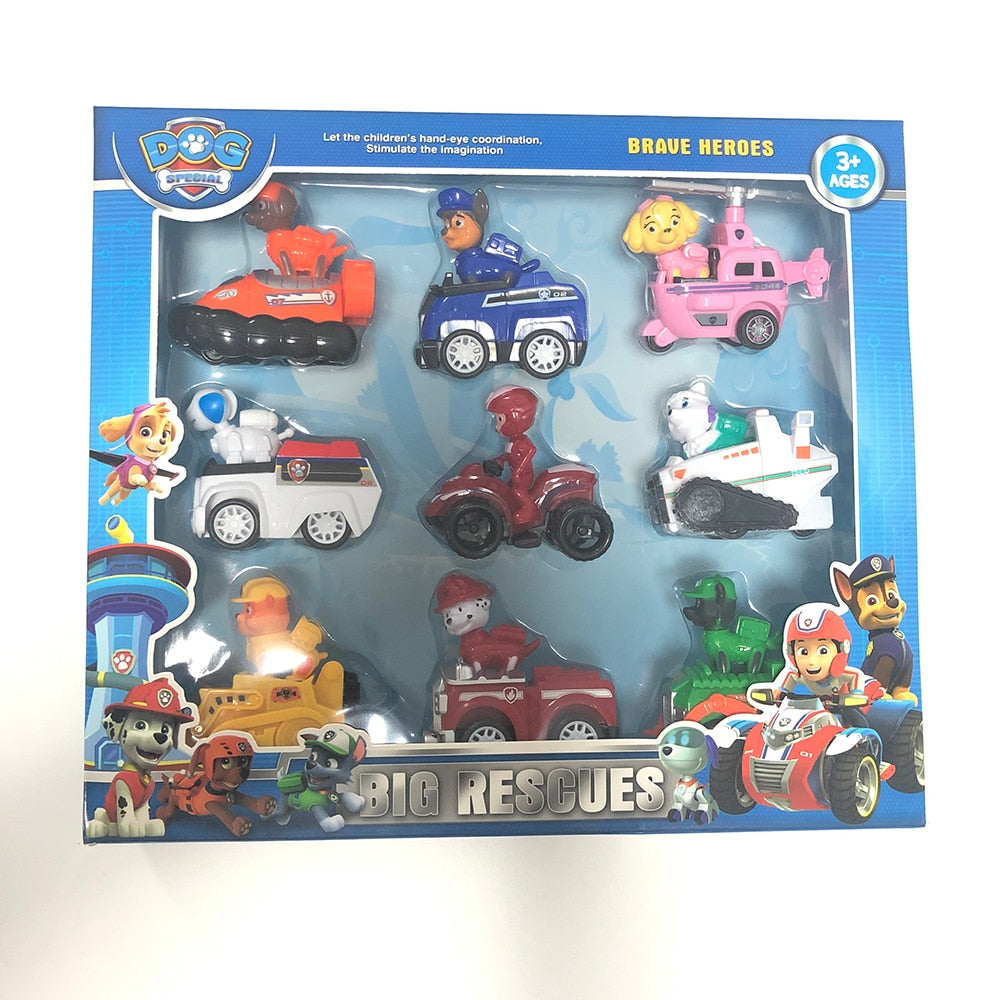 Pack de 9 Jouets Pat Patrouille